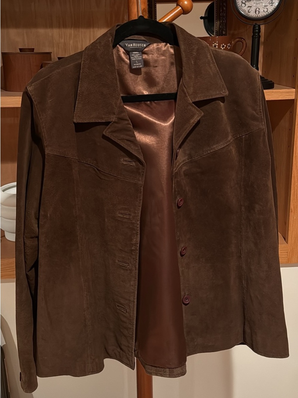 Vintage Brown Suede Jacket